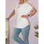 Arany szegélyes,láncdíszes  felső ! törtfehér L-XXL