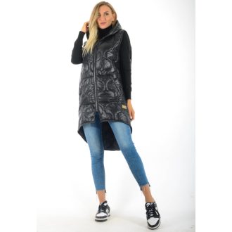Steppelt ,kapucnis,kenguruzsebes mellény! fekete L-XXL