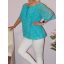 Csipkés gumis aljú felső ! türkiz L-XXL