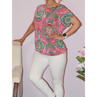 Mandala mintás,lenge,gumis aljú felső !  L-XXL