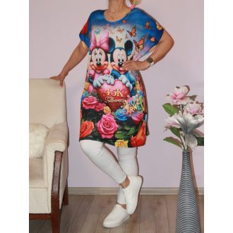 Egérke páros, lepkés,mintás tunika !    XXL-3XL