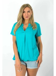   Egyszínű, ingfazonú ,gumis aljú felső! türkizzöld L-XXL