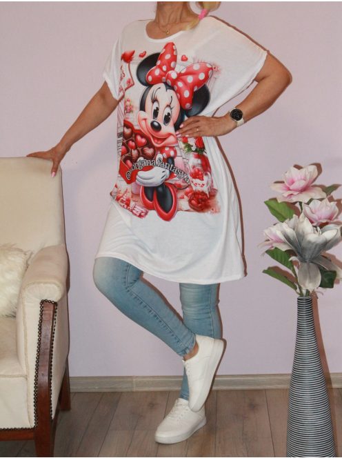 Egérkés, szívecskés,mintás tunika !  XXL-3XL