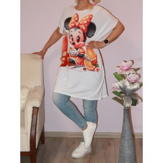 Egérkés narancsos ,mintás tunika !  XXL-3XL