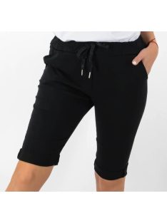 Zsebes,gumis derekú capri nadrág! fekete  L-XXL