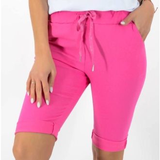 Zsebes,gumis derekú capri nadrág! pink L-XXL