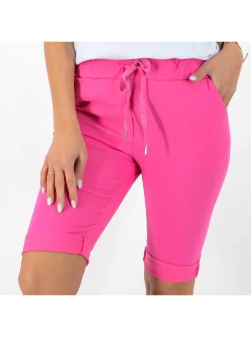 Zsebes,gumis derekú capri nadrág! pink L-XXL