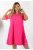 Kereknyakú A vonalú ruha ! pink XL-XXL