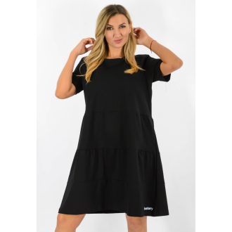 Kereknyakú A vonalú ruha ! fekete XL-XXL