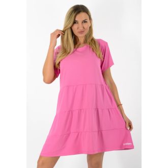 Kereknyakú A vonalú ruha ! rózsaszín XL-XXL
