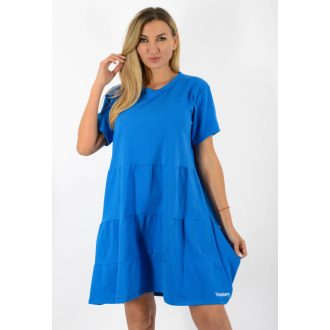 Kereknyakú A vonalú ruha ! királykék  XL-XXL