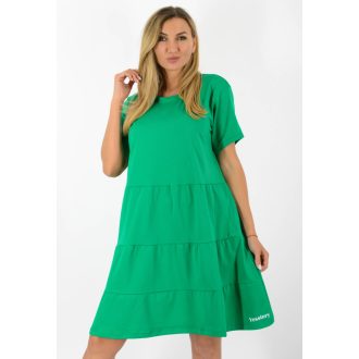 Kereknyakú A vonalú ruha ! zöld XL-XXL