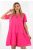 Ingnyakú A vonalú ruha ! pink XL-XXL