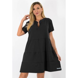 Ingnyakú A vonalú ruha ! fekete XL-XXL