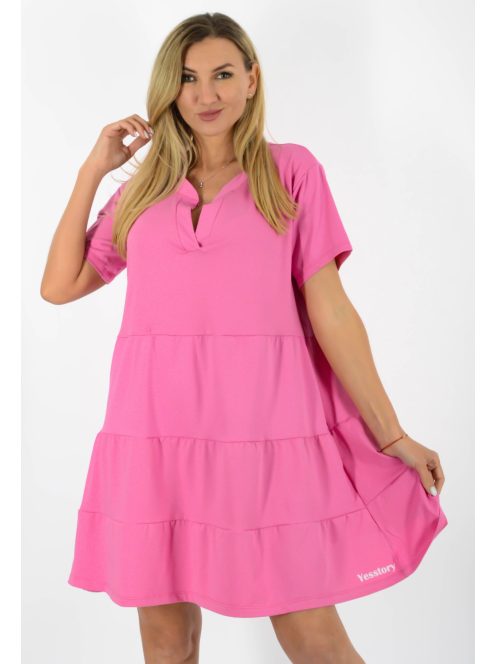Ingnyakú A vonalú ruha ! rózsaszín XL-XXL