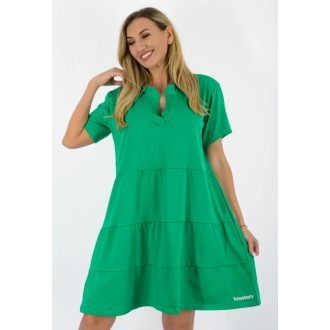 Ingnyakú A vonalú ruha ! zöld XL-XXL