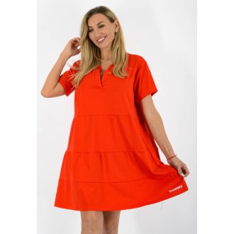 Ingnyakú A vonalú ruha ! piros XL-XXL