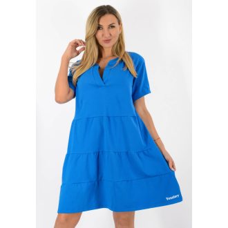 Ingnyakú A vonalú ruha ! királykék XL-XXL