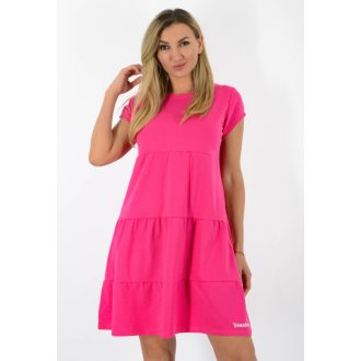 Kereknyakú A vonalú ruha ! pink M-L