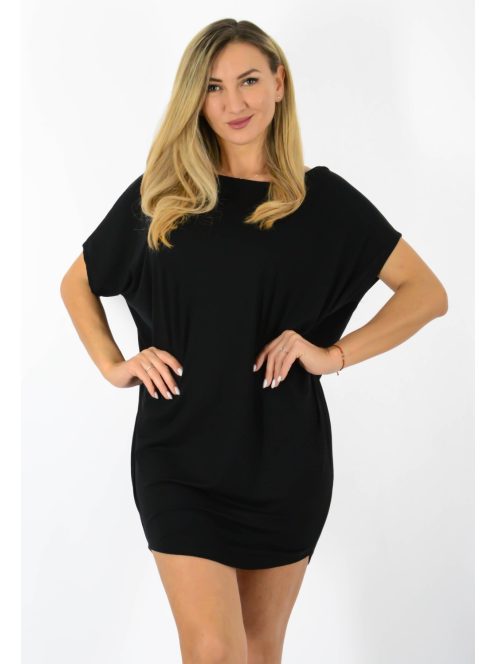 Egyszínű lenge tunika! fekete L-XXL