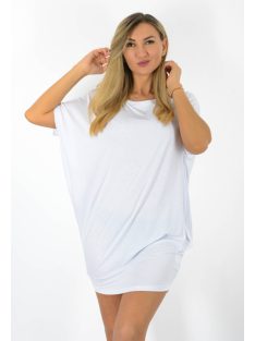 Egyszínű lenge tunika! fehér L-XXL