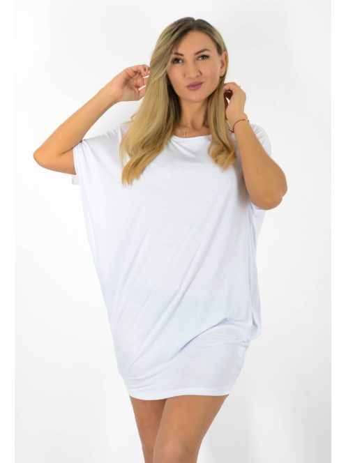 Egyszínű lenge tunika! fehér L-XXL