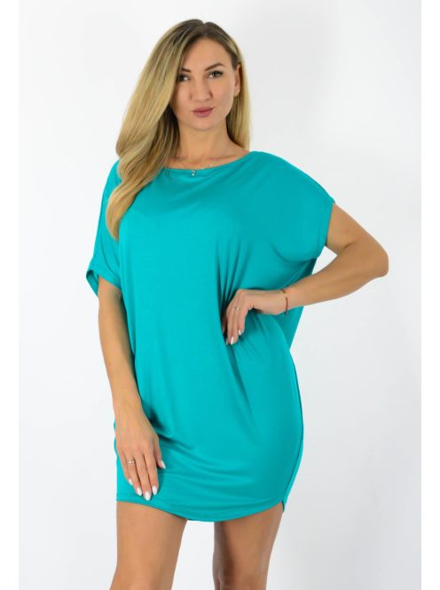 Egyszínű lenge tunika! türkizzöld L-XXL