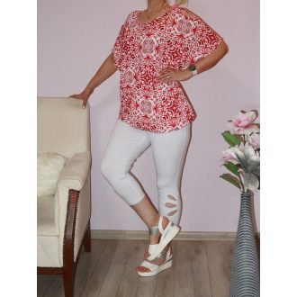 Mintás nyitott vállú 3/4-es leggingszes szett ! XL-XXL