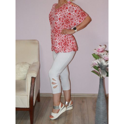  Mintás nyitott vállú 3/4-es leggingszes szett ! XL-XXL