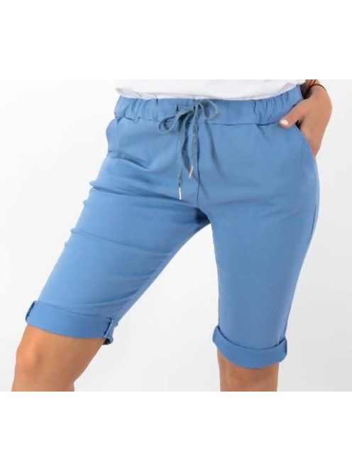 Zsebes,gumis derekú capri nadrág! farmerkék L-XXL