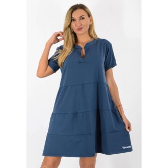 Ingnyakú A vonalú ruha ! kék XL-XXL