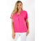 Egyszínű, ingfazonú ,gumis aljú felső! pink L-XXL