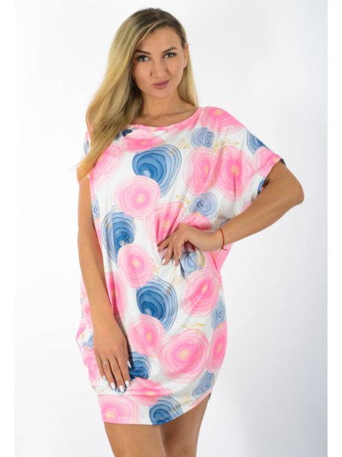 Mintás,aszimmetrikus, lenge tunika!  L-XXL