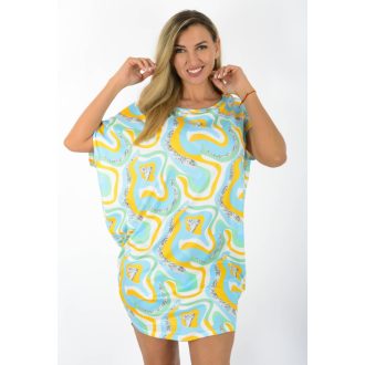Mintás,aszimmetrikus, lenge tunika!  L-XXL