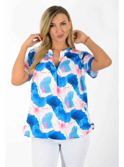 Egzotikus virágos, ingfazonú ,gumis aljú felső!  L-XXL