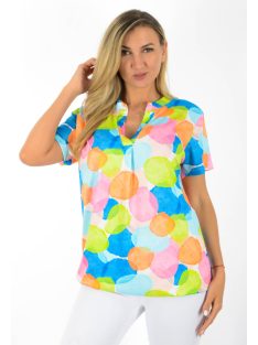 Színes pöttyös, ingfazonú ,gumis aljú felső!  L-XXL