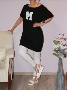 M betűs,pamut tunika!  L-XXL fekete 