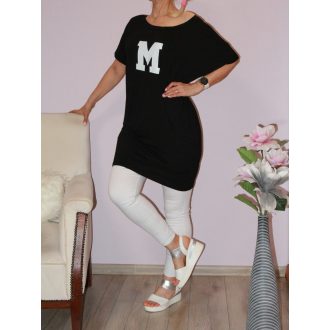 M betűs,pamut tunika!  L-XXL fekete 