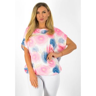 Mintás,aszimmetrikus,gumis aljú Yesstory felső !  L-XXL