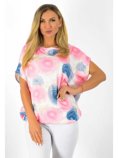 Mintás,aszimmetrikus,gumis aljú Yesstory felső !  L-XXL