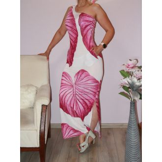   Leveles,félpántos,zsebes ,push-up-os maxi ruha! fukszia M-XL