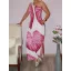 Leveles,félpántos,zsebes ,push-up-os maxi ruha! fukszia M-XL
