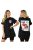 Málna mintás,hosszított fazonú póló ! fekete L-XXL