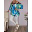 Mintás,pántos,válla nyitott,gumis aljú felső! XXL-3XL