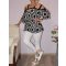 Mintás,pántos,válla nyitott,gumis aljú felső! fekete-fehér XXL-3XL