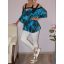 Márvány mintás,pántos,válla nyitott,gumis aljú felső!  XXL-3XL