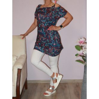 Virág mintás, válla nyitott tunika !  L-XXL