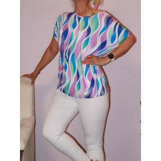 Mintás gumis aljú felső!  L-XXL
