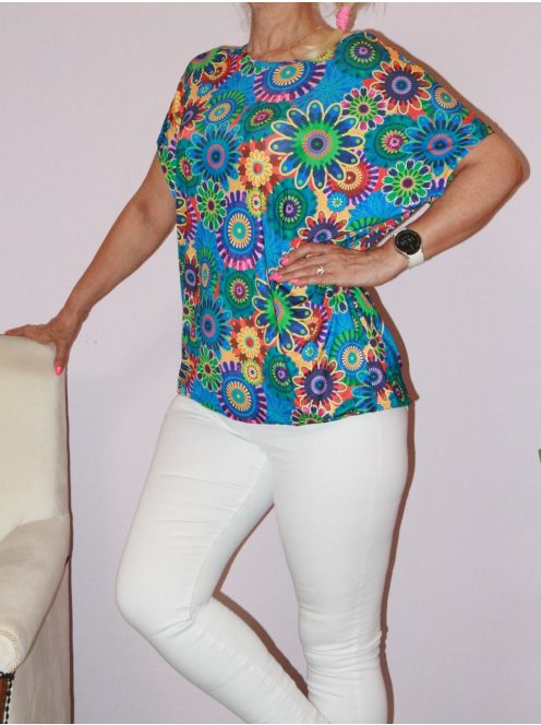 Mandala mintás gumis aljú felső!  L-XXL