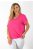 V nyakú,aszimmetrikus,gumis aljjú felső ! pink L-XXL